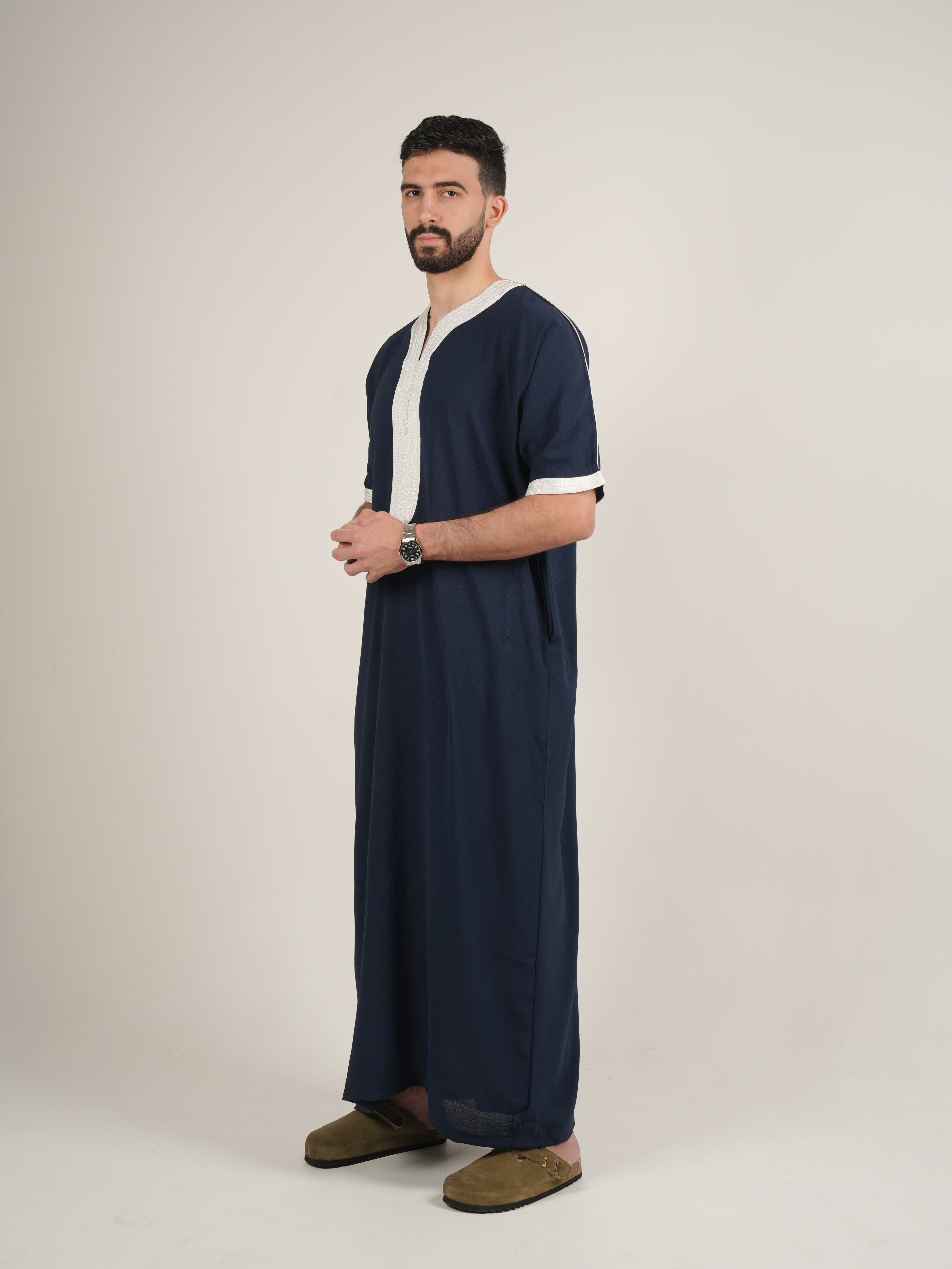 Navy Whisper Thobe